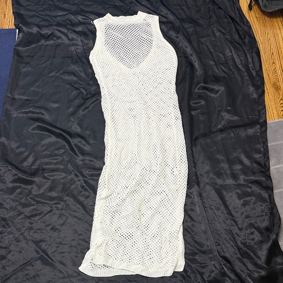 Other - White Knit Swim Cover-Up Dress
